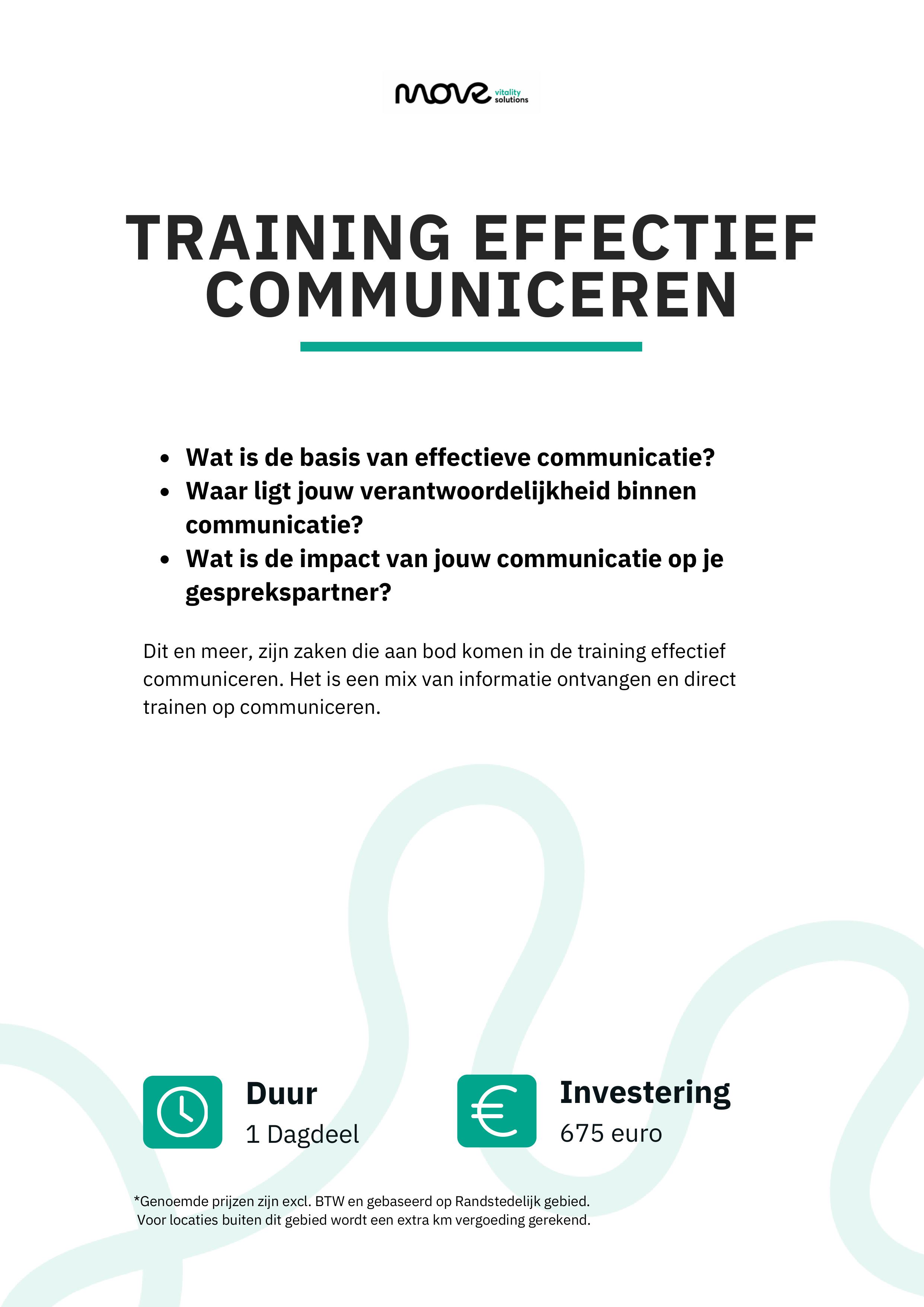 MOVE - Training effectief communiceren